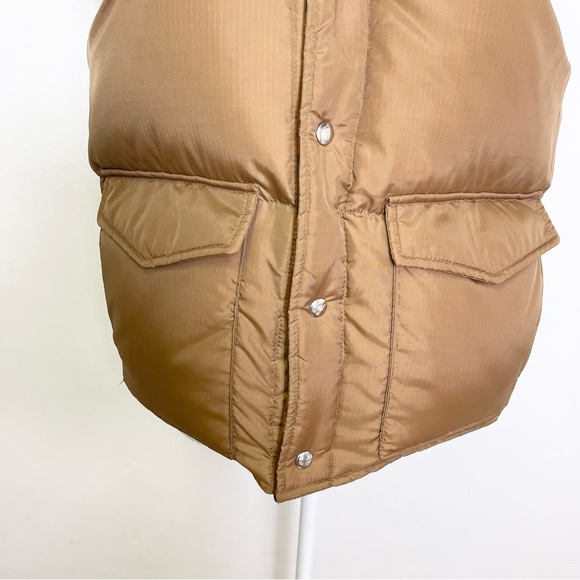 Vintage Argus Sportswear Reversible Puffer Vest Unisex Plaid Tan Size Medium - Picture 9 of 15